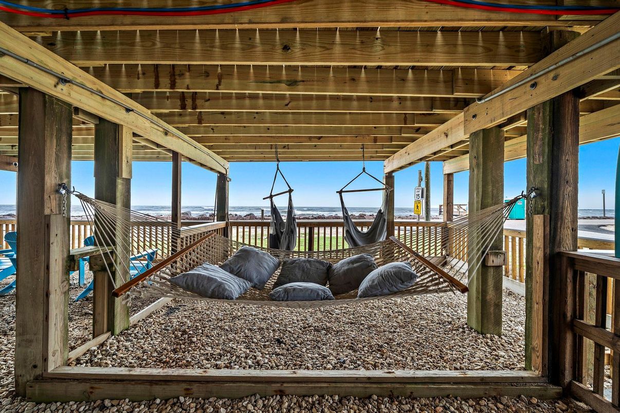 Exterior, Water, Wooden Beams