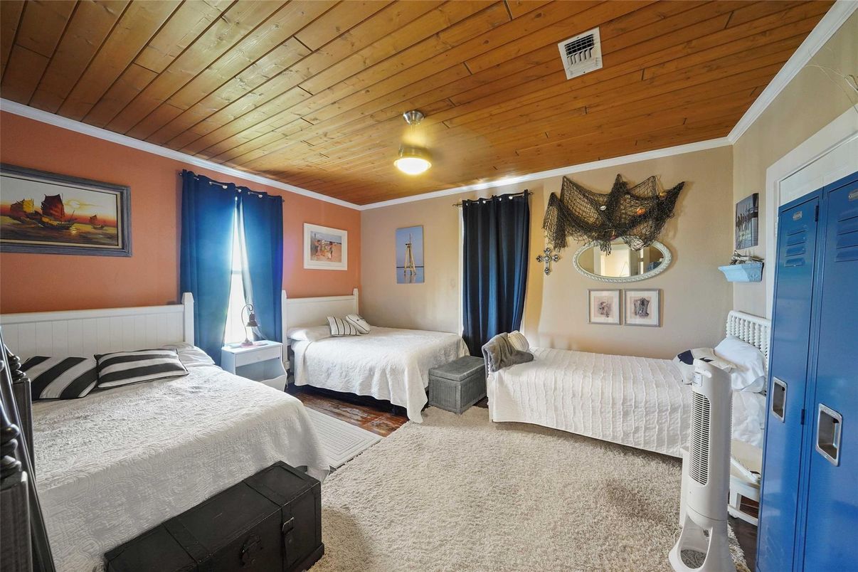 Bedroom, Interior, Wooden Ceilings