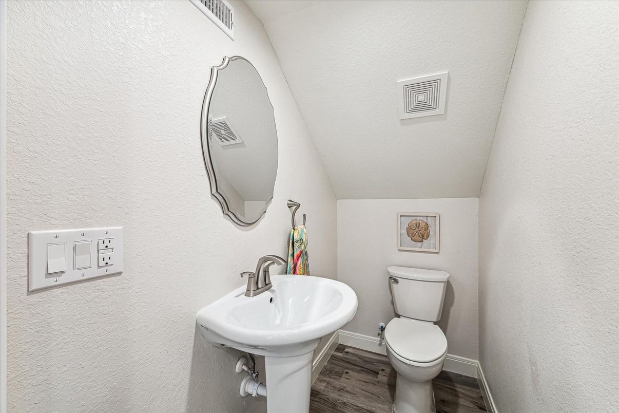 Bathroom, Interior, Wood Texture Flooring