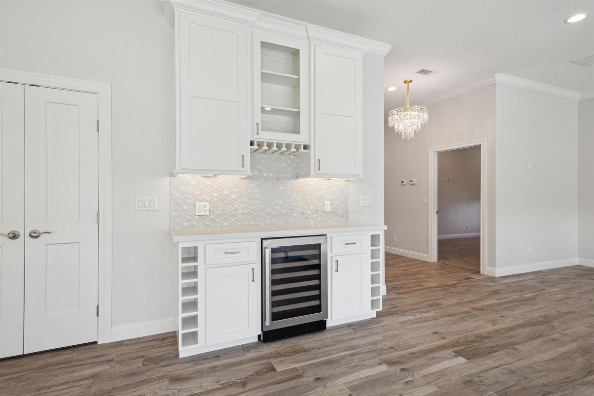 Chandelier, Interior, Recessed Lighting, Wood Texture Flooring