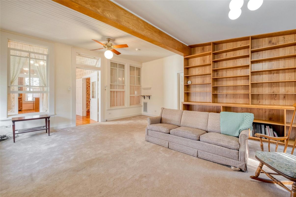 Interior, Living room, Wooden Beams