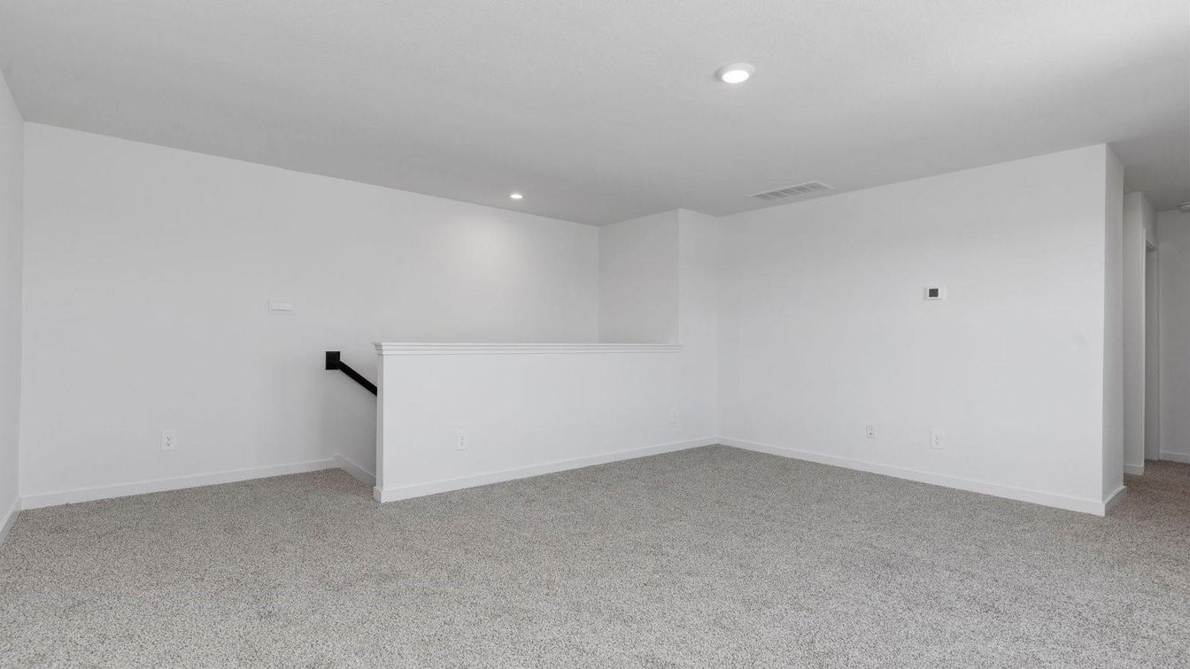 Empty room, Interior, Recessed Lighting