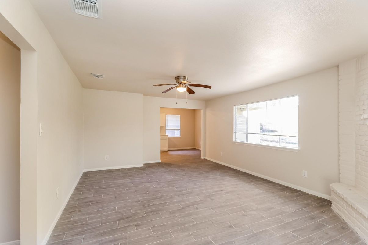 Empty room, Interior, Wood Texture Flooring