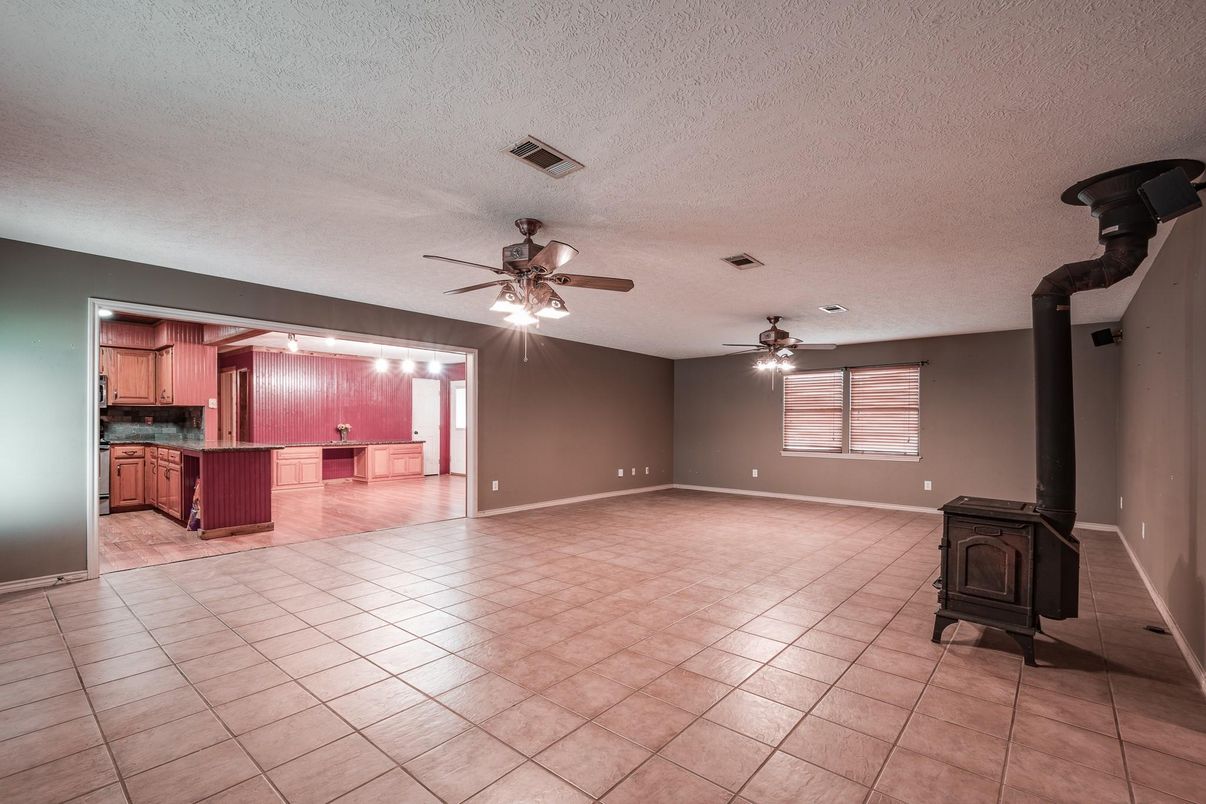 Empty room, Fireplace, Interior, Kitchen