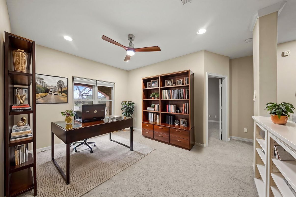 Home Office, Interior, Recessed Lighting