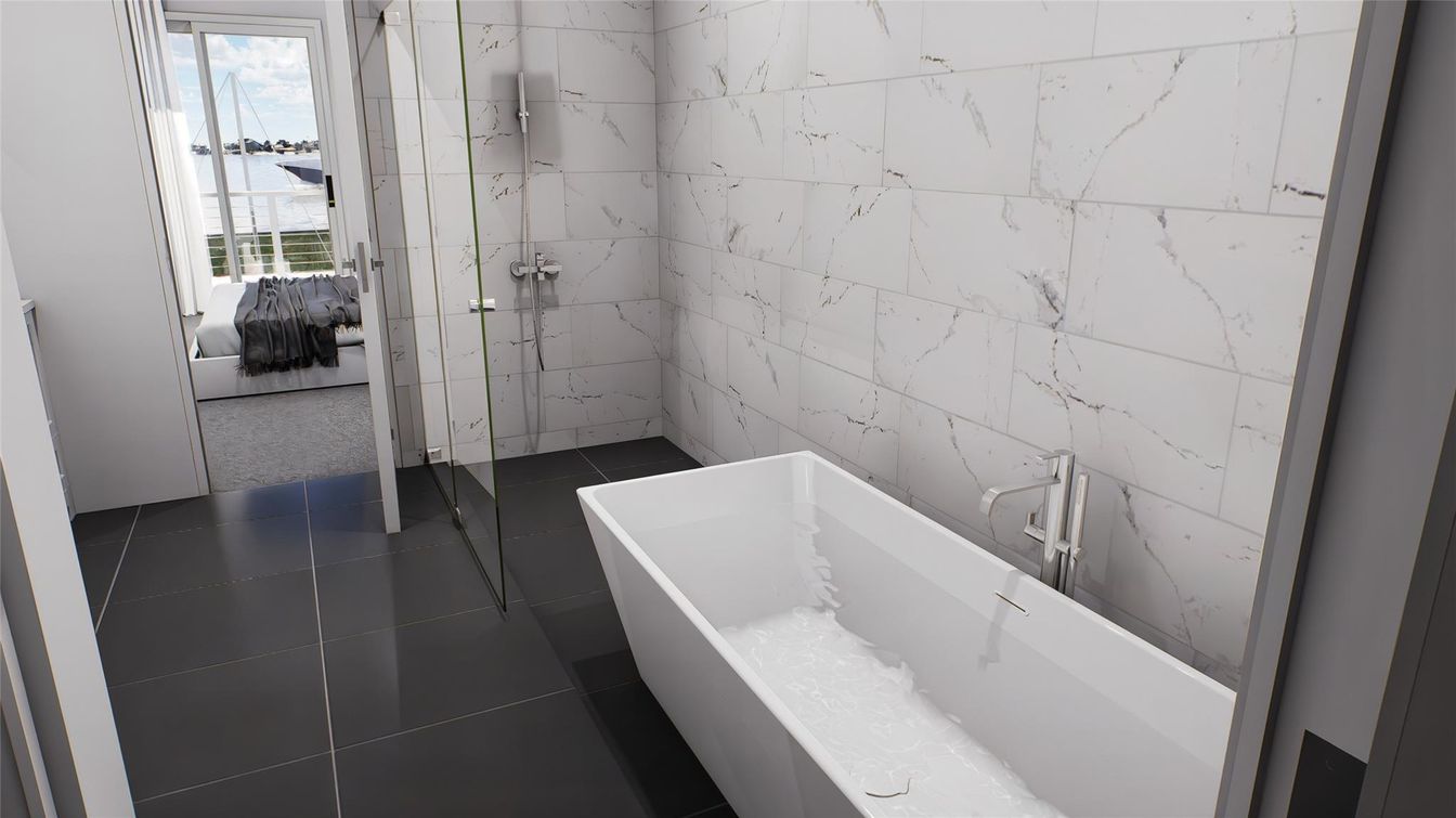 Bathroom, Interior, Marble Walls
