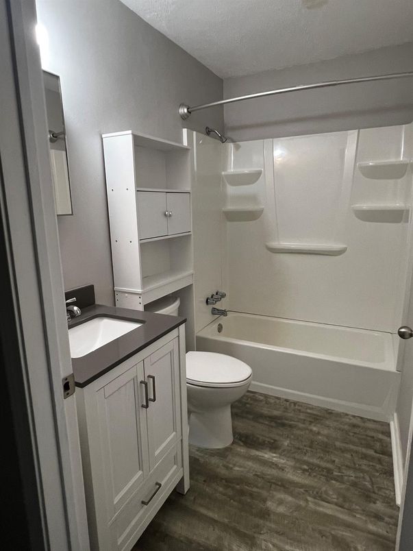 Bathroom, Interior, Wood Texture Flooring