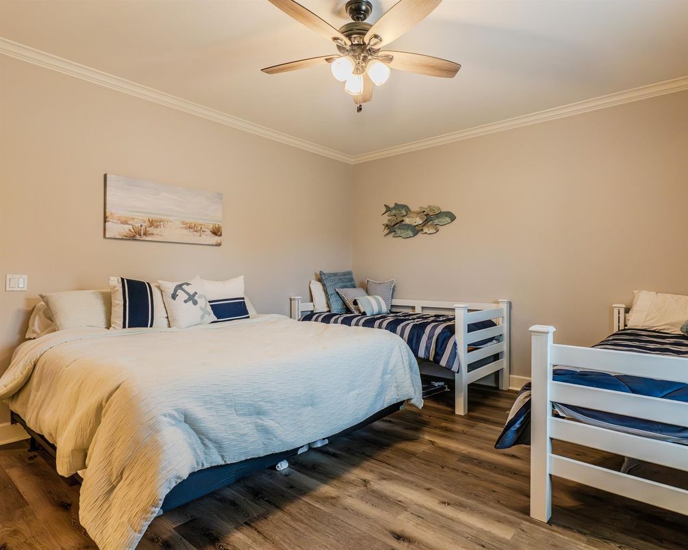 Bedroom, Interior, Wood Texture Flooring