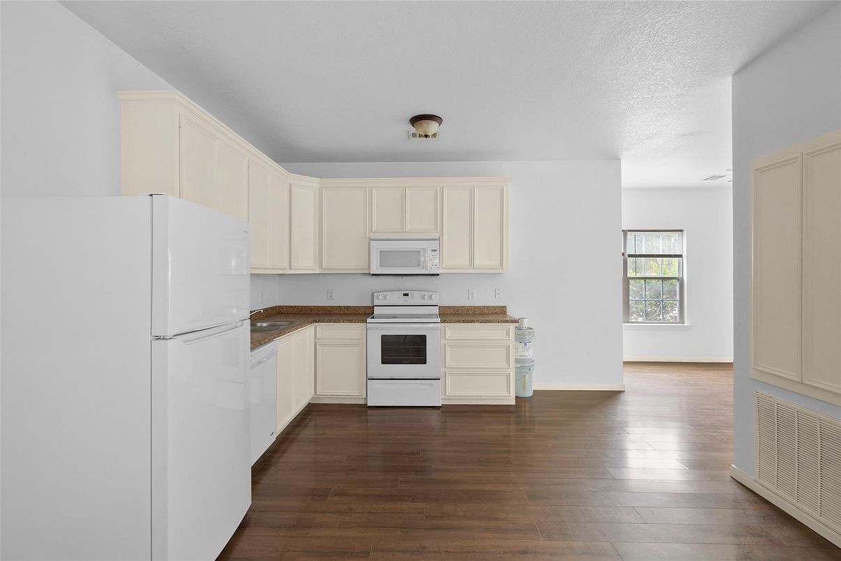 Interior, Kitchen, Wood Texture Flooring