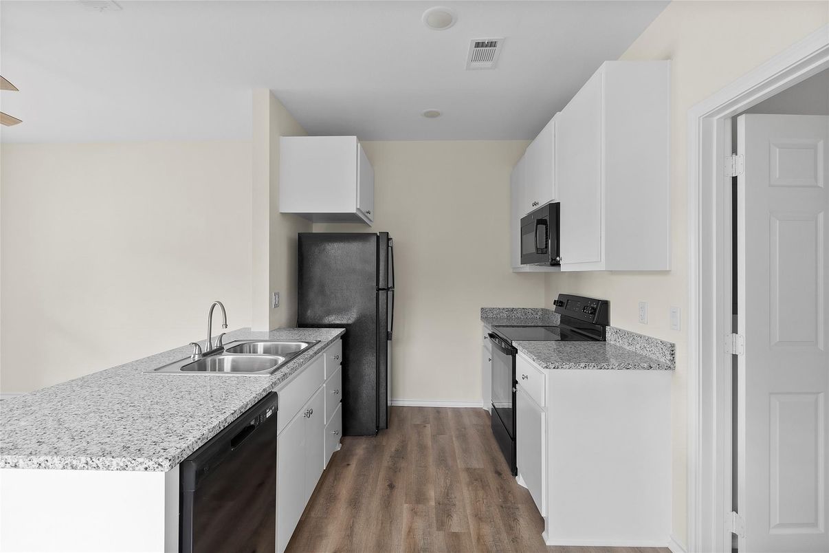 Interior, Kitchen, Wood Texture Flooring