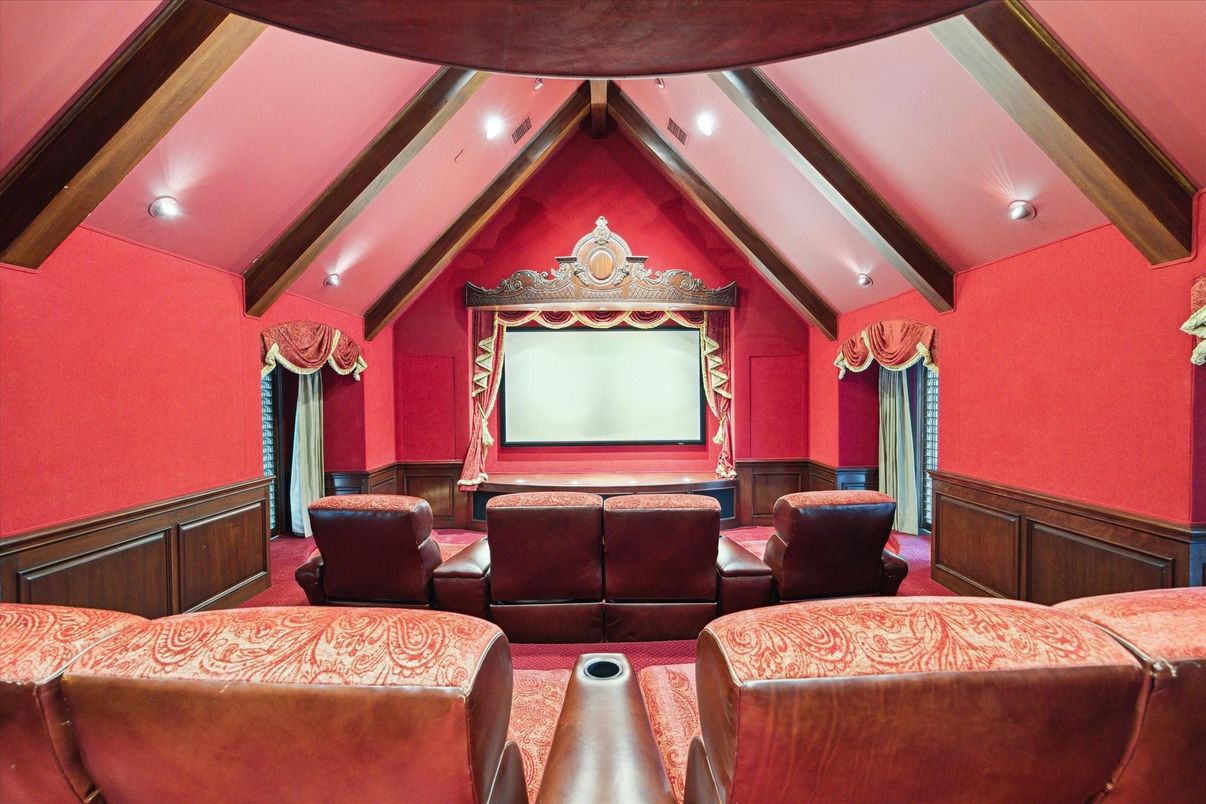 Home Theatre Room, Interior, Projection Screen, Recessed Lighting, Theatre Room