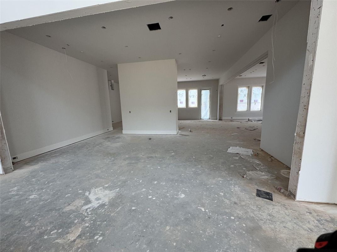 Empty room, Interior, Recessed Lighting