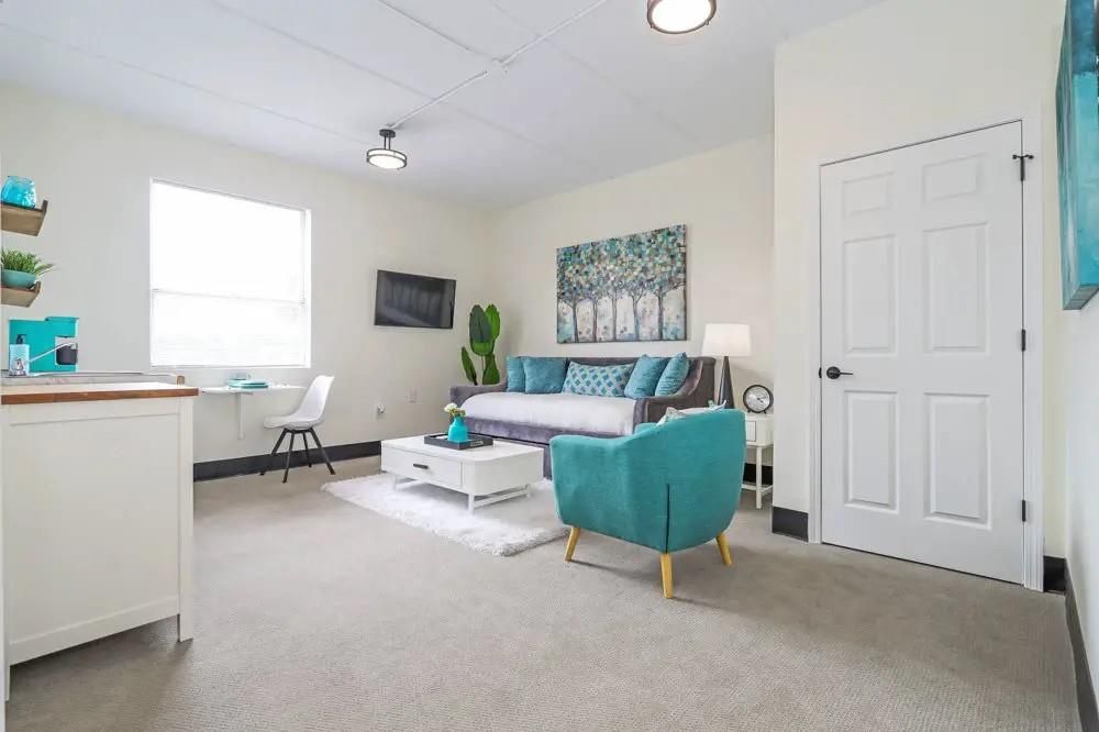 Interior, Living room, Recessed Lighting