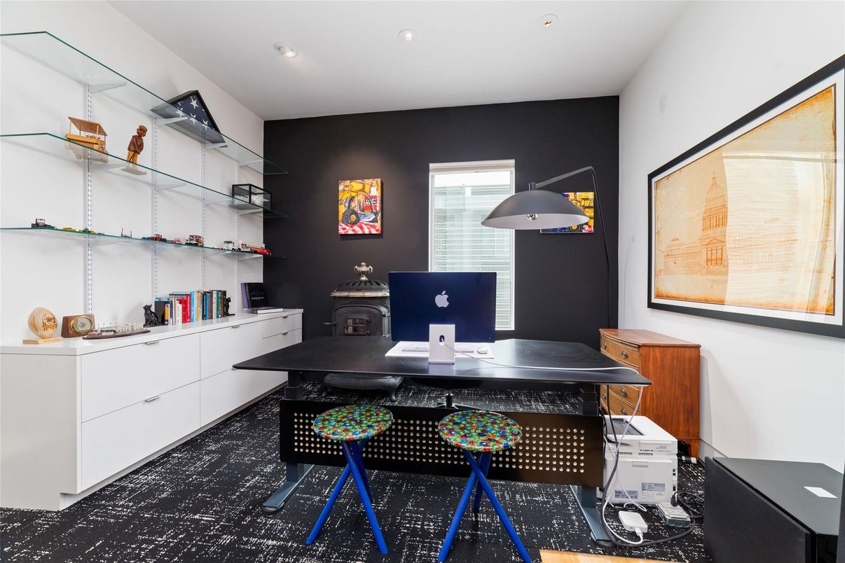 Home Office, Interior, Recessed Lighting