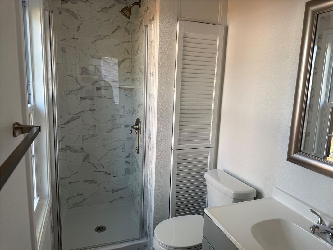 Bathroom, Glass Shower, Interior, Marble Walls
