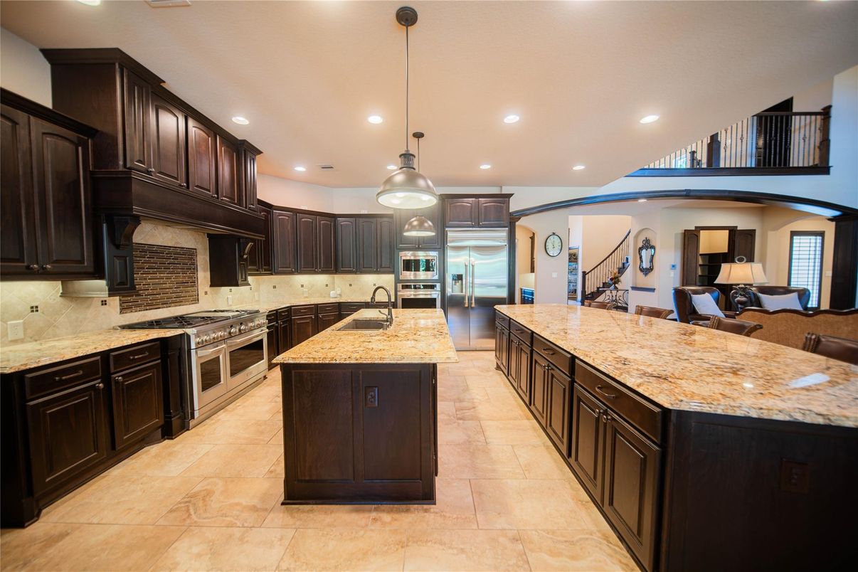Interior, Kitchen, Pendant Lights, Recessed Lighting, Stainless Steel Appliances
