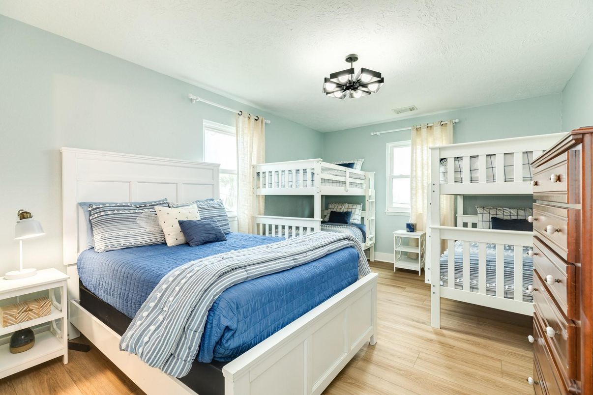 Bedroom, Interior, Wood Texture Flooring