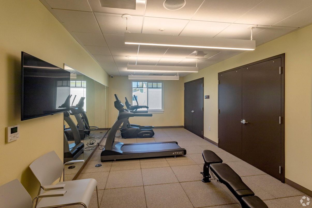 Fitness Equipment, Interior, Recessed Lighting