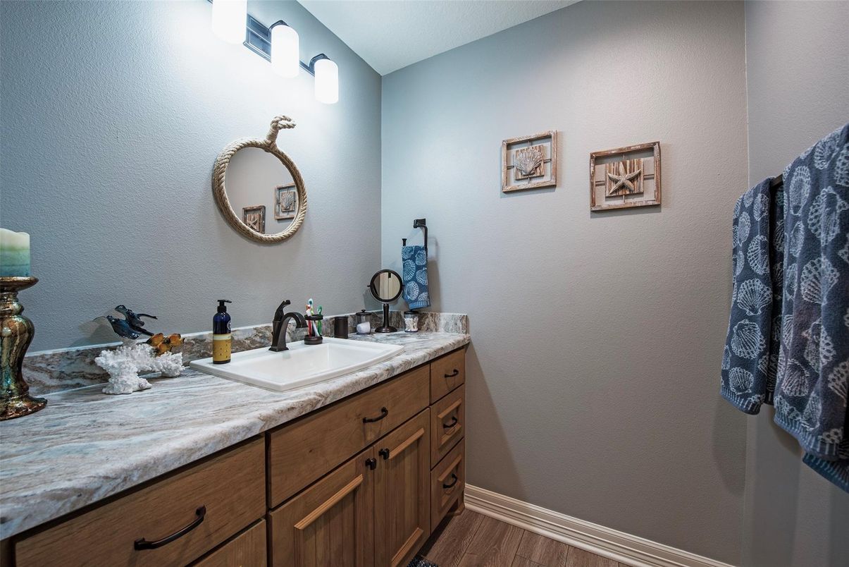 Bathroom, Interior, Wood Texture Flooring
