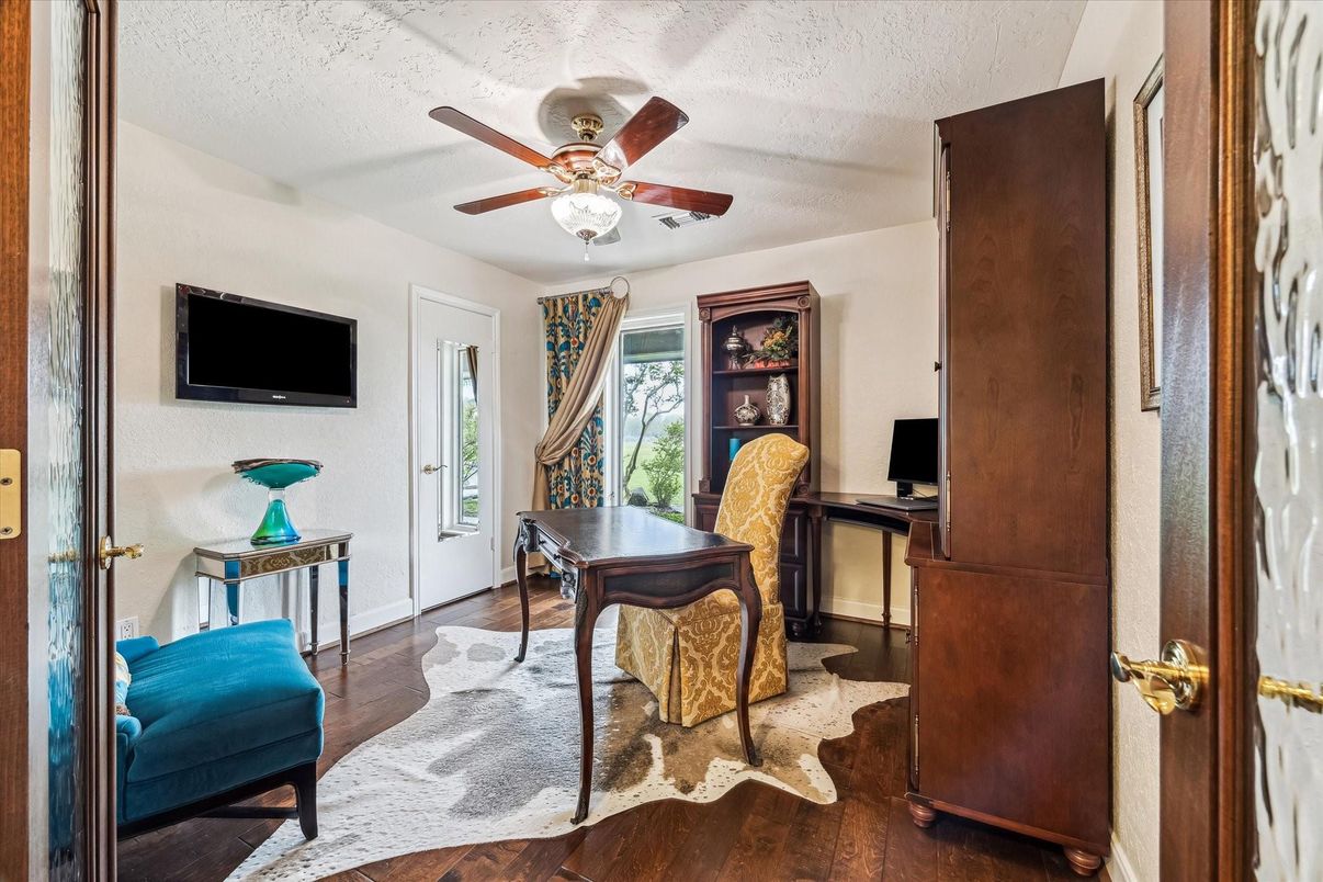 Home Office, Interior, Wood Texture Flooring