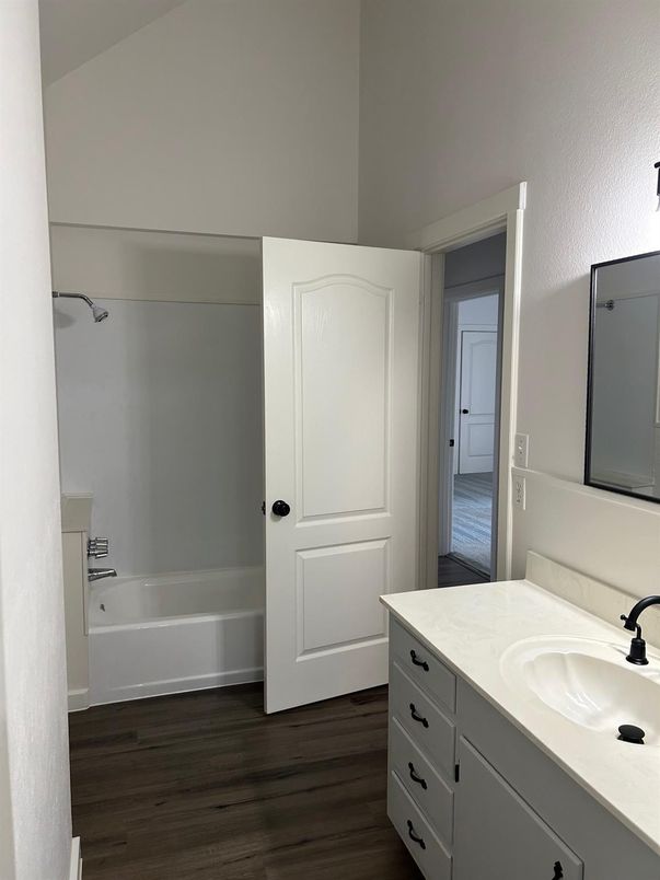 Bathroom, Interior, Wood Texture Flooring