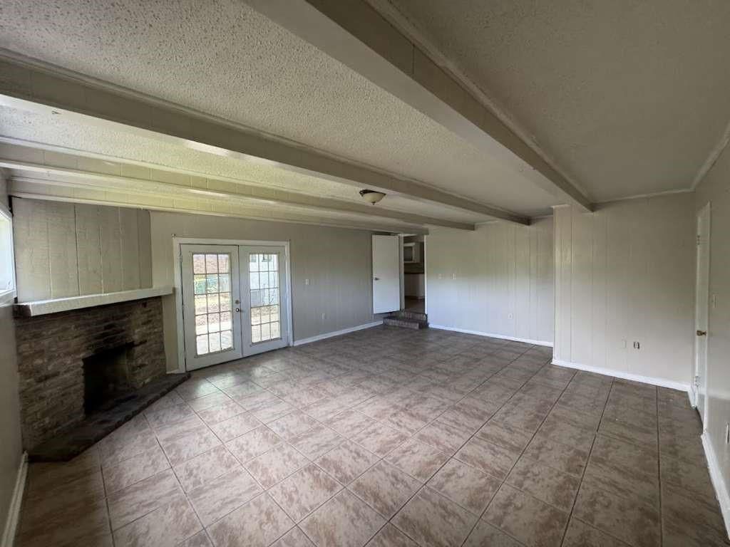 Empty room, Fireplace, Interior