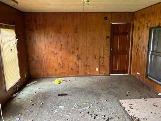 Empty room, Interior, Wooden Walls