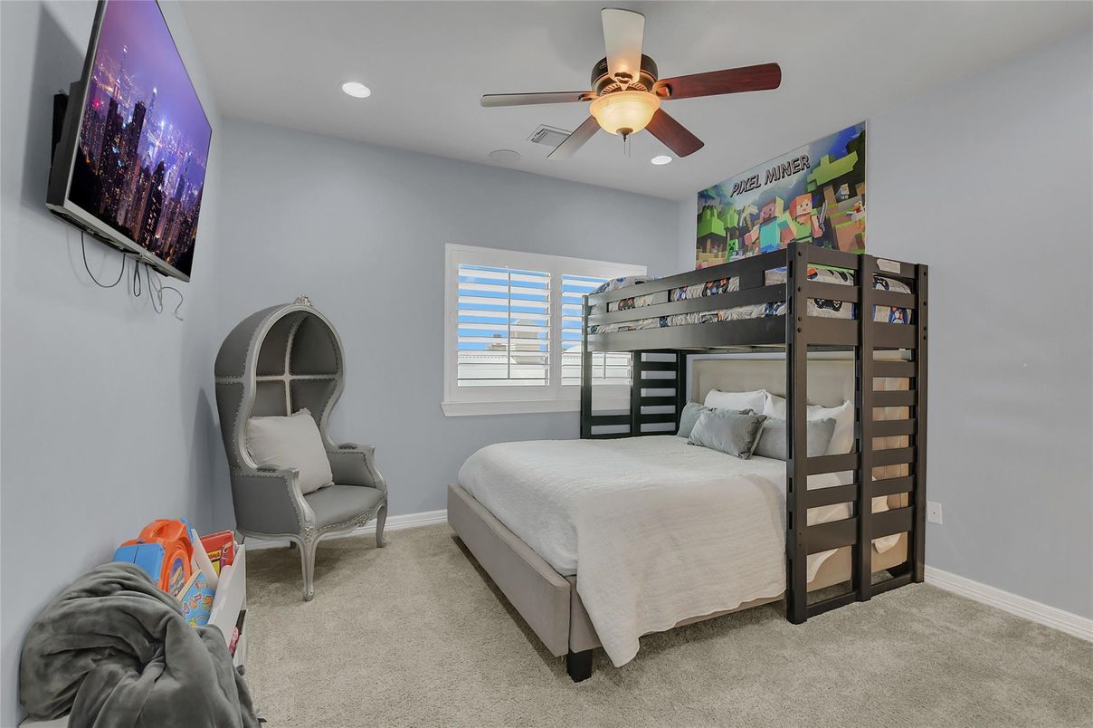Bedroom, Interior, Recessed Lighting