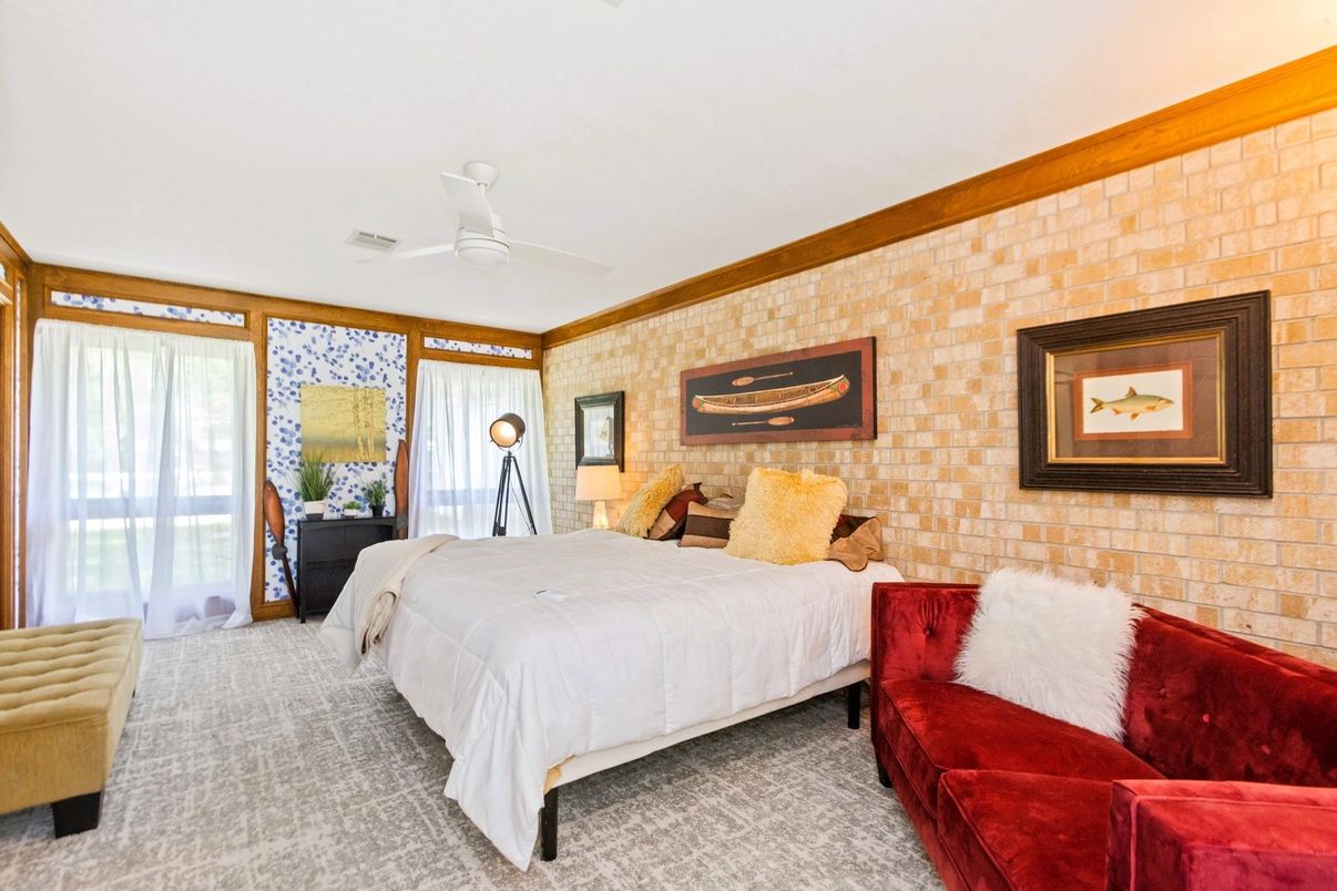 Bedroom, Interior, Stone Walls