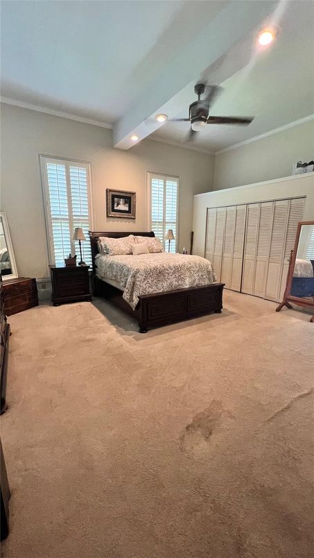 Bedroom, Interior, Recessed Lighting
