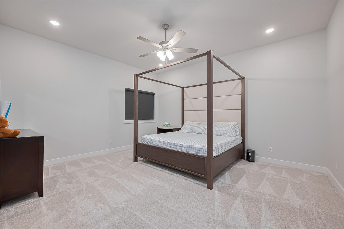 Bedroom, Interior, Recessed Lighting