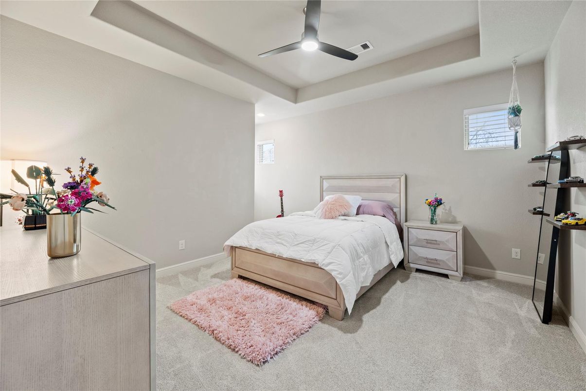 Bedroom, Interior, Recessed Lighting