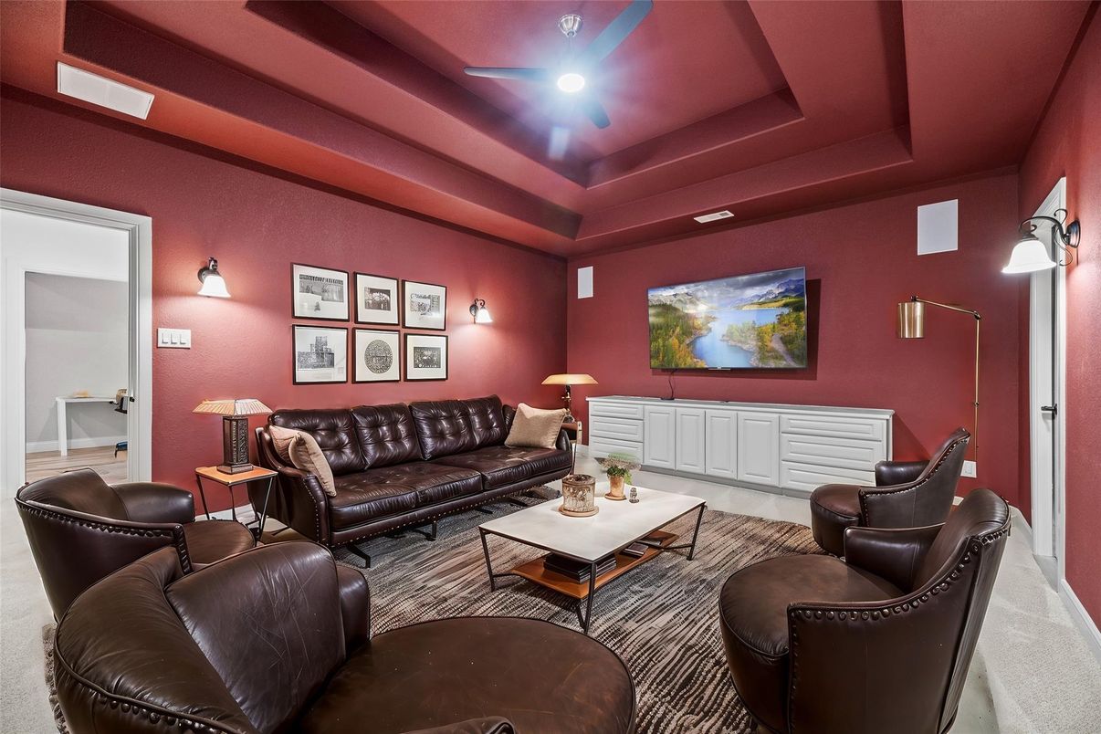 Interior, Living room, Recessed Lighting