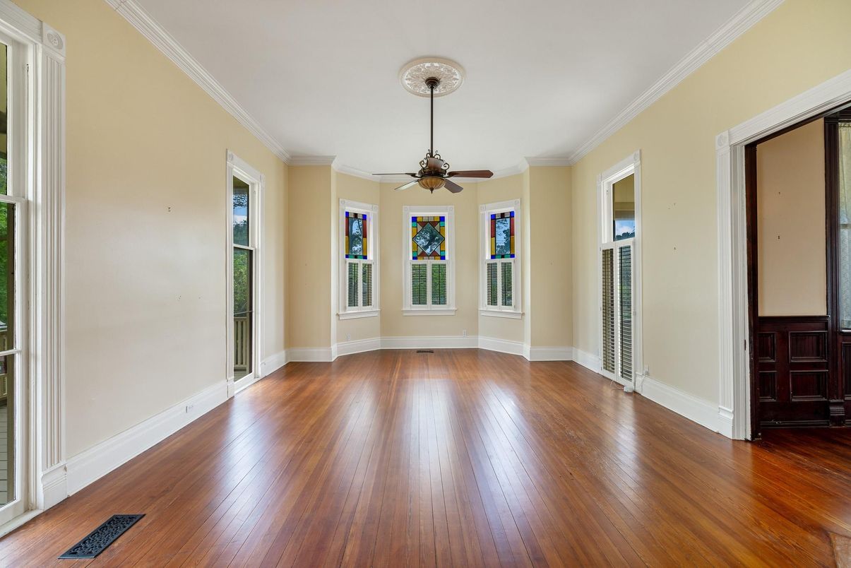 Empty room, Interior, Wood Texture Flooring