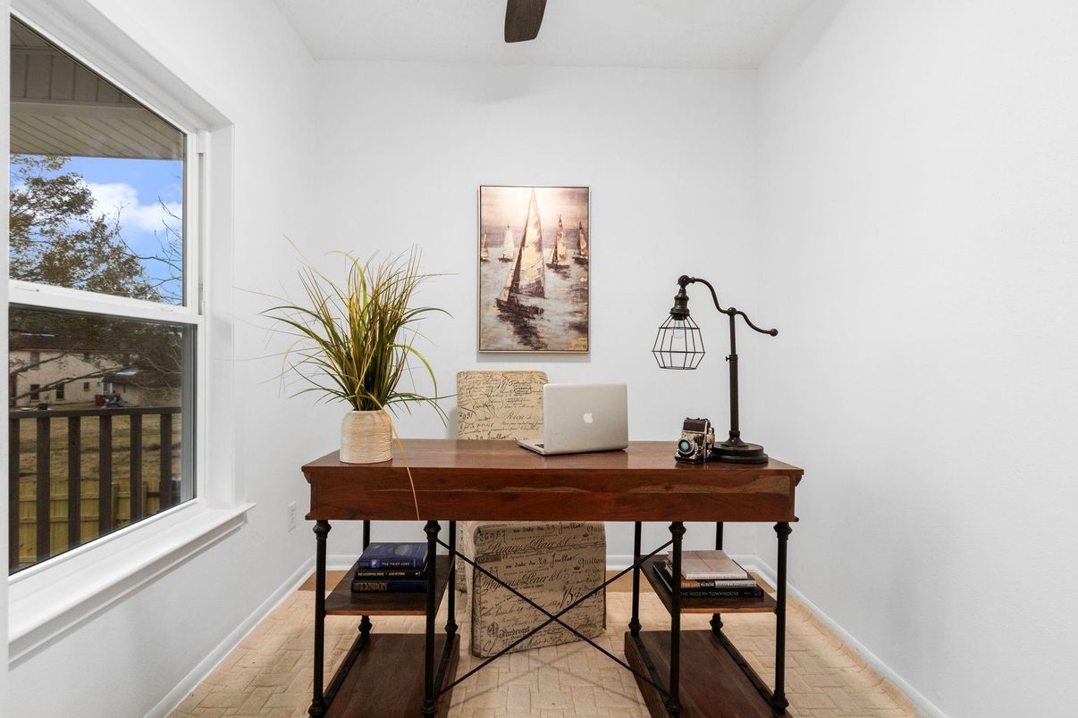 Home Office, Interior, Wood Texture Flooring