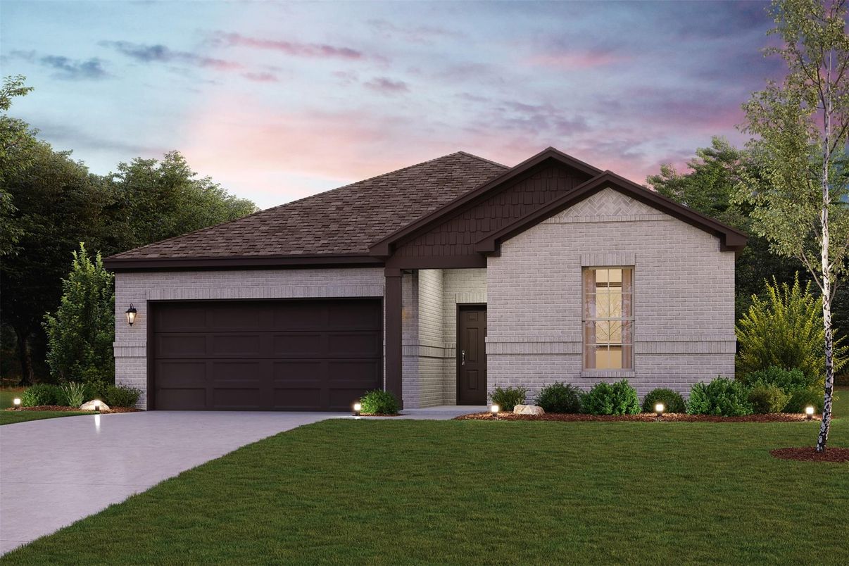 Attached, Exterior, Facade, Brick Traditional