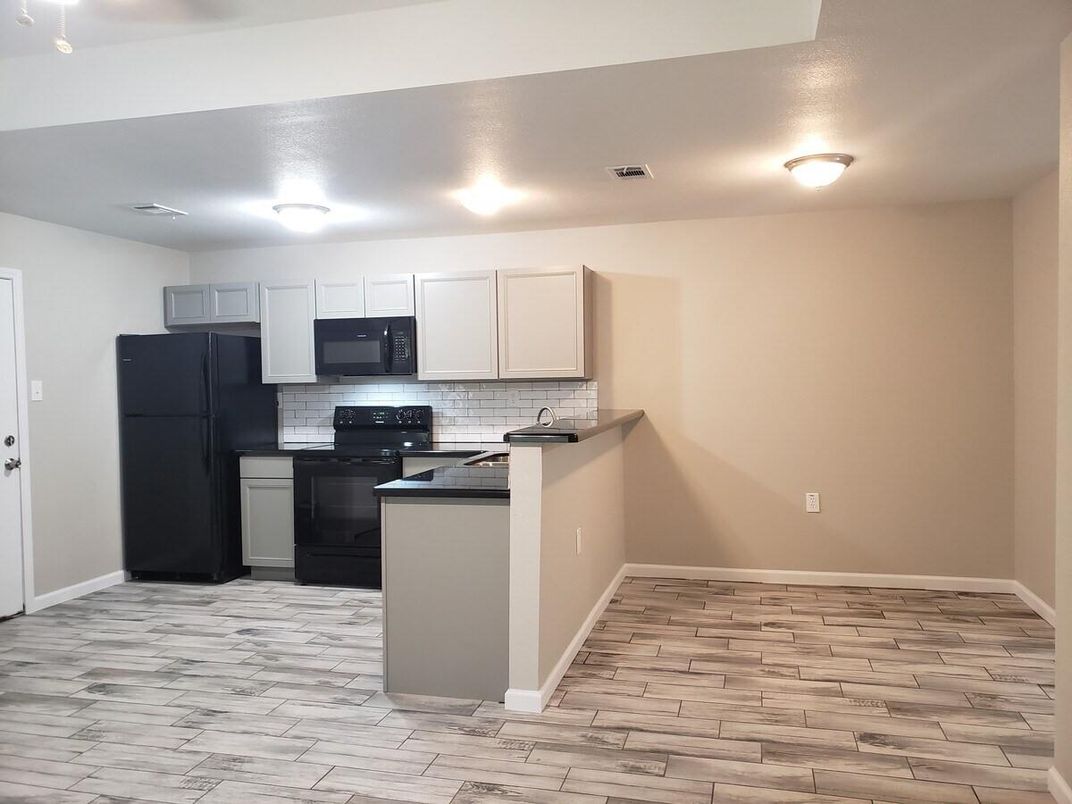 Interior, Kitchen, Wood Texture Flooring