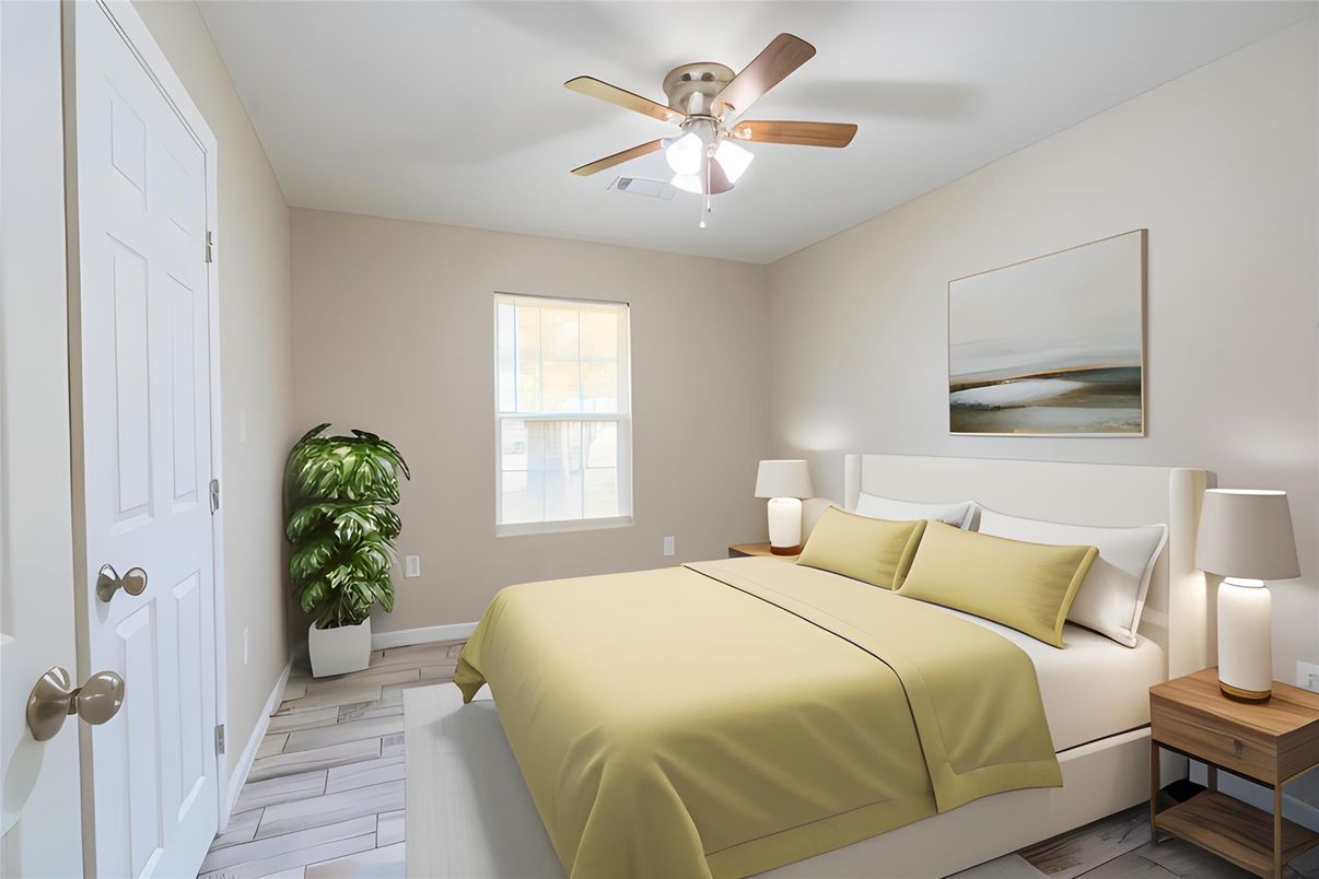 Bedroom, Interior, Wood Texture Flooring