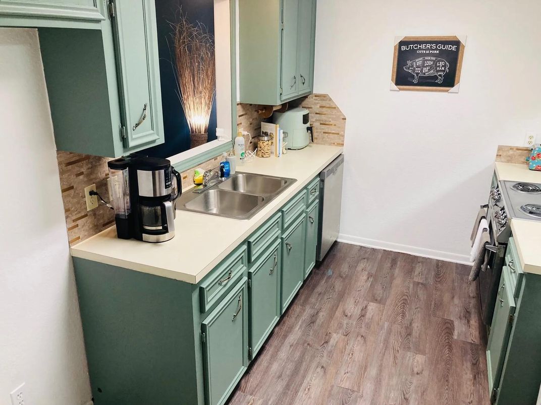 Interior, Kitchen, Wood Texture Flooring
