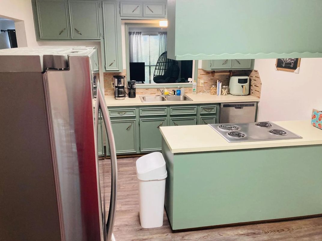 Interior, Kitchen, Wood Texture Flooring