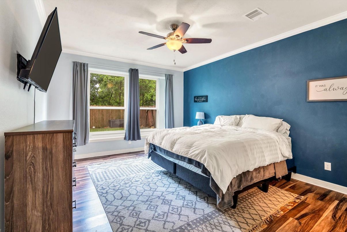 Bedroom, Interior, Wood Texture Flooring