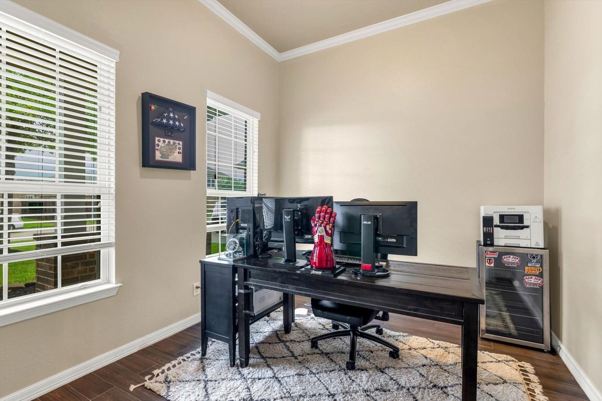 Home Office, Interior, Wood Texture Flooring