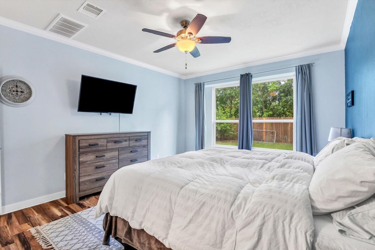 Bedroom, Interior, Wood Texture Flooring