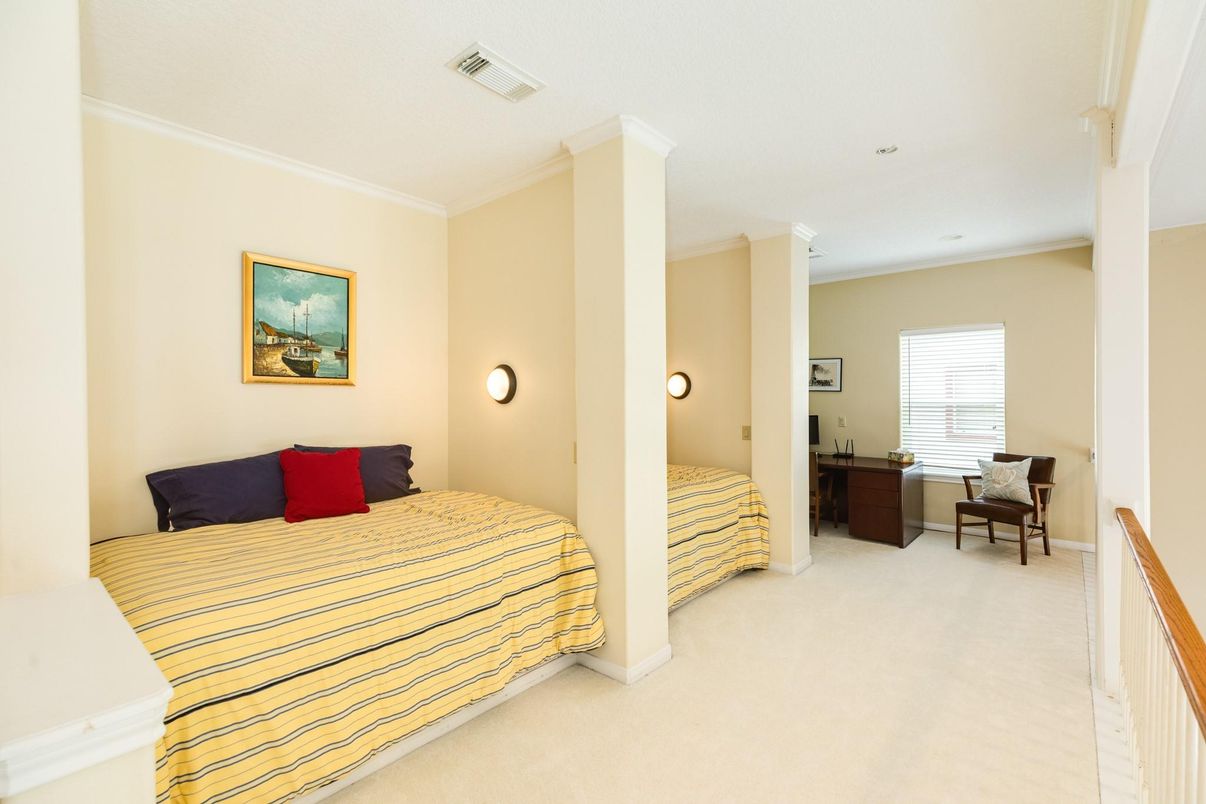 Bedroom, Interior, Recessed Lighting