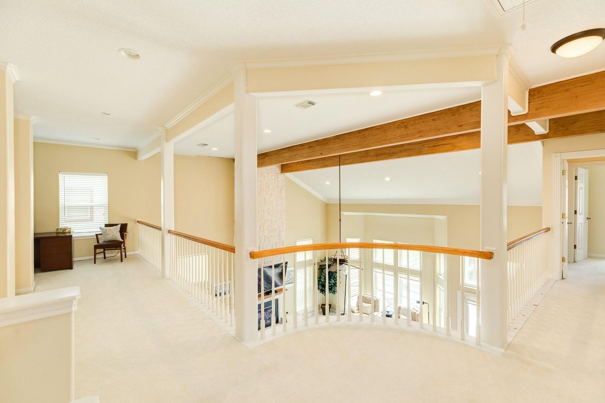 Interior, Recessed Lighting, Wooden Beams