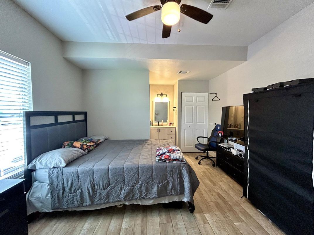 Bedroom, Interior, Wood Texture Flooring