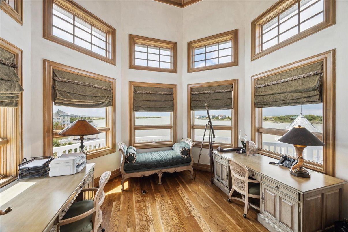 Home Office, Interior, Wood Texture Flooring