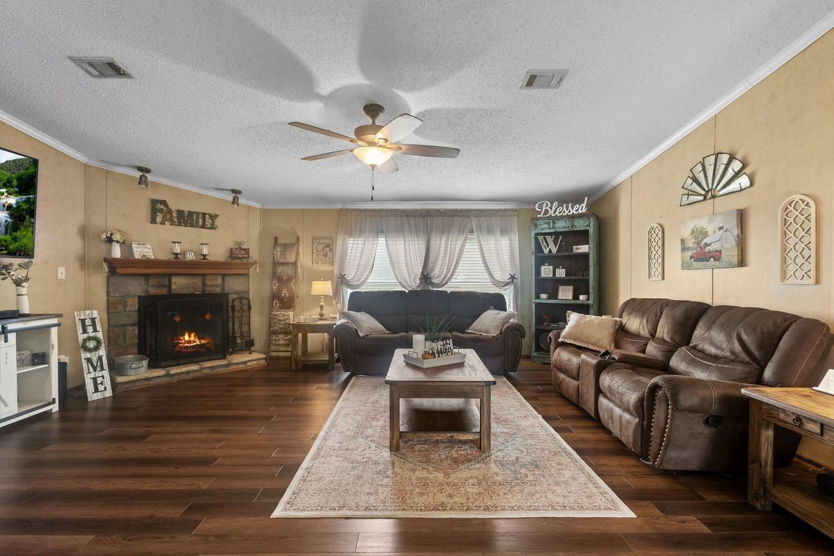 Fireplace, Interior, Living room, Wood Texture Flooring