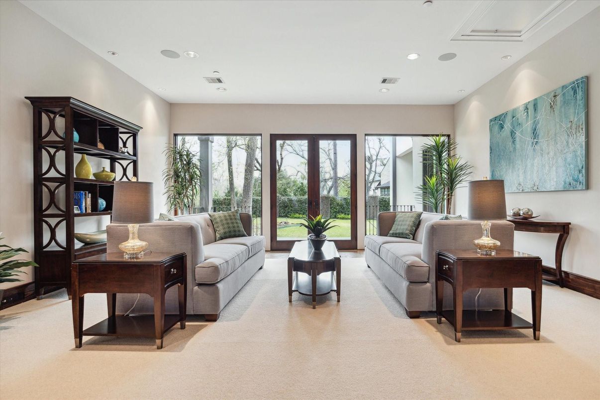 Interior, Living room, Recessed Lighting