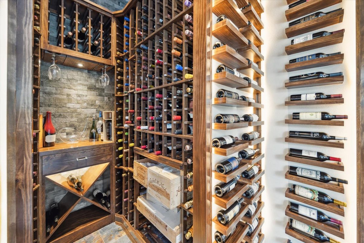 Interior, Stone Walls, Wine Storage